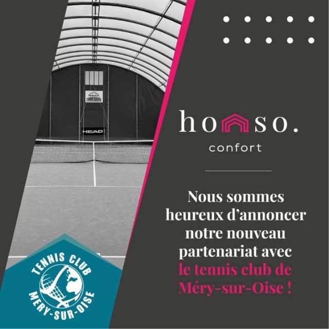 🎾 Nous sommes fiers de soutenir le Tennis Club de Méry-sur-Oise ! 🎉

C’est avec enthousiasme que nous annonçons notre partenariat officiel avec le Tennis Club de Méry-sur-Oise, un lieu emblématique pour les passionnés de tennis. 🏆

#Partenariat #TennisMérySurOise #EspritSportif #SoutienLocal #HomsoConfort #menuiserie #fermeture #surmesure #renovation #construction #travaux #franconville #valdoise #iledefrance