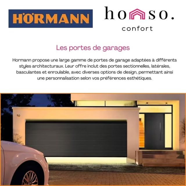 🚪✨ Découvrez les portes de garage HÖRMANN : Confort, Sécurité et Innovation ! 🚪✨
Chez HÖRMANN, leader européen des portes de garage, nous vous proposons une gamme variée de solutions pour répondre à tous vos besoins. Découvrez nos modèles emblématiques, alliant confort, sécurité et innovation, pour transformer votre garage en un espace pratique et élégant 🌟.

#Hormann #PortesDeGarage #Confort #Sécurité #Innovation