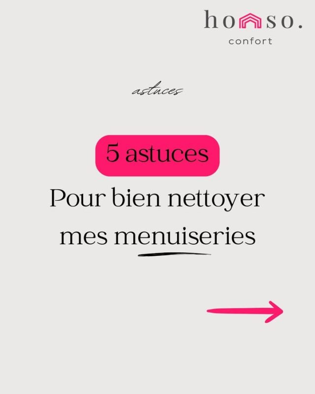 Prolongez la beauté et la performance de vos fenêtres et portes avec nos astuces d’entretien simples et efficaces.✨
Découvrez aussi notre kit de nettoyage Pierret, spécialement conçu pour entretenir vos menuiseries, disponible dès maintenant dans notre magasin.🧴
Prenez soin de votre habitat avec Homso Confort !

#AstuceConfort #EntretienMenuiserie #KitPierret #HomsoConfort #Franconville #ValDOise #IleDeFrance #Menuiserie #Fermeture #HomeTips