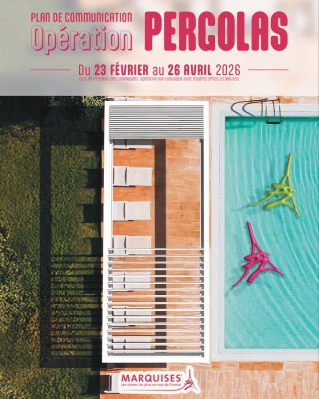 ☀️ C’est le moment de sublimer votre extérieur avec Homso Confort et Marquises !

Du 23 février au 26 avril 2026, profitez d’une remise exceptionnelle de -8 % sur toute commande d’une pergola aluminium Marquises 😍.

Élégantes, durables et 100 % fabriquées en France, les pergolas de la gamme Marquises transforment votre terrasse en un véritable espace de confort et de bien-être. 
Que vous choisissiez un modèle adossé ou autoportant, avec lames orientables ou toile rétractable, vous bénéficiez d’un produit sur mesure, alliant design, qualité et robustesse✨

Faites confiance à Homso Confort, spécialiste en menuiseries aluminium et aménagements extérieurs haut de gamme en Île-de-France. 🌿🏠
Contactez nous dès maintenant pour concrétiser votre projet📞

📅 Offre valable jusqu’au 26 avril 2026 inclus.

#HomsoConfort #Pergola #Marquises #OffreSpéciale #RemiseExceptionnelle #AménagementExtérieur #Aluminium #Design #OutdoorLiving #MadeInFrance #Terrasse #BienÊtre #Maison #Franconville #ValDOise #IleDeFrance #SavoirFaireFrançais #Menuiserie #Fermeture #DevisGratuit #Showroom #60 #95 #78 #93 #92